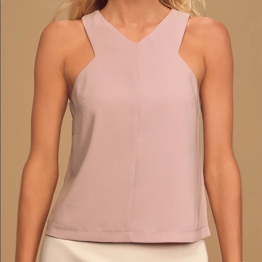 LuLu’s Party Time Mauve Sleeveless Top